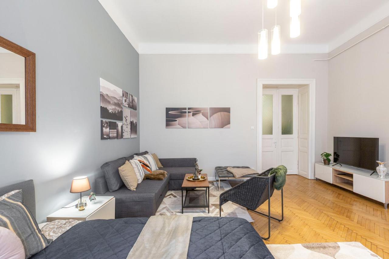 Spacious & Cozy Downtown Apartment With Balcony Budapest Luaran gambar